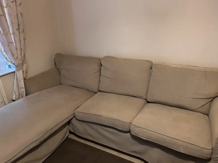 IKEA EKTORP 3 seater sofa with chaise longe