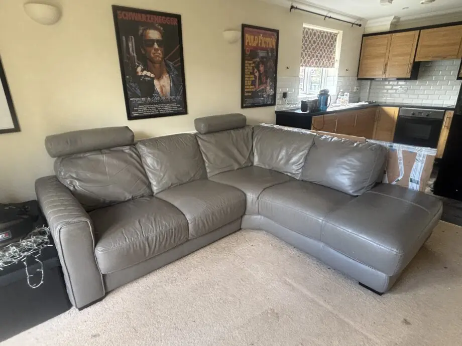 Leather Sofa DFS