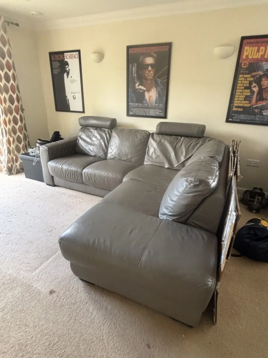 Leather Sofa DFS