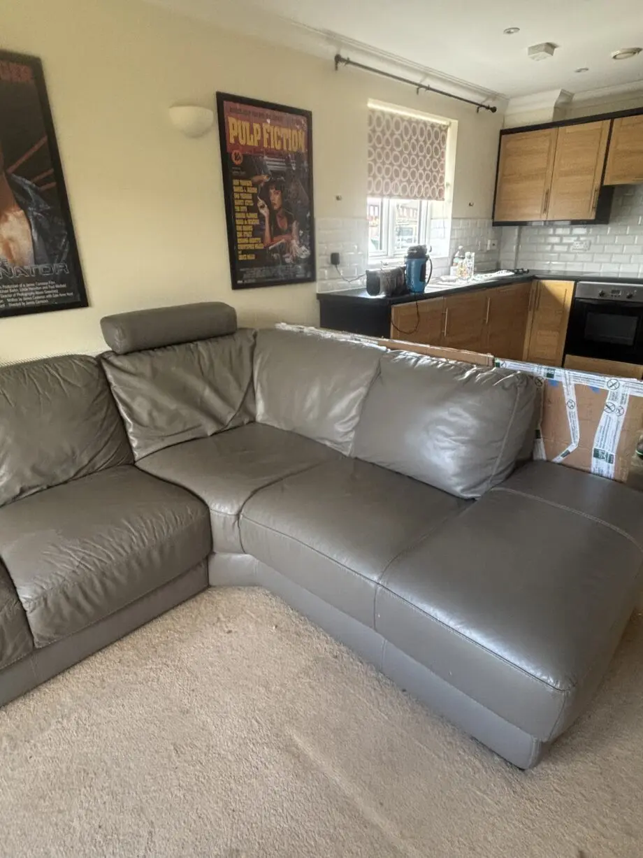 Leather Sofa DFS