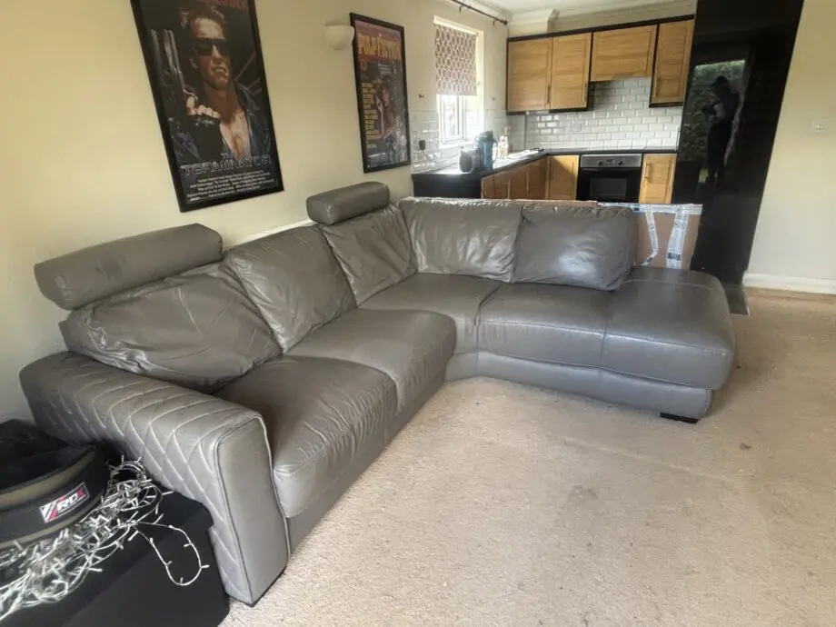 Leather Sofa DFS