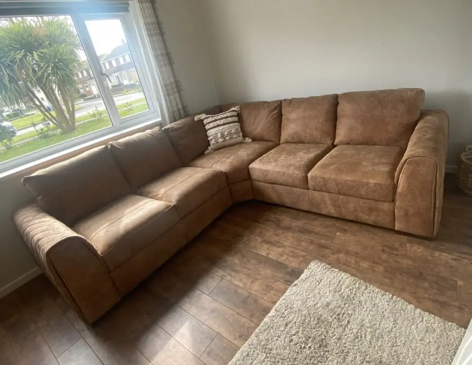 Sofology Mazzini Utah Tan Corner Sofa - £1200 (RRP £3899)