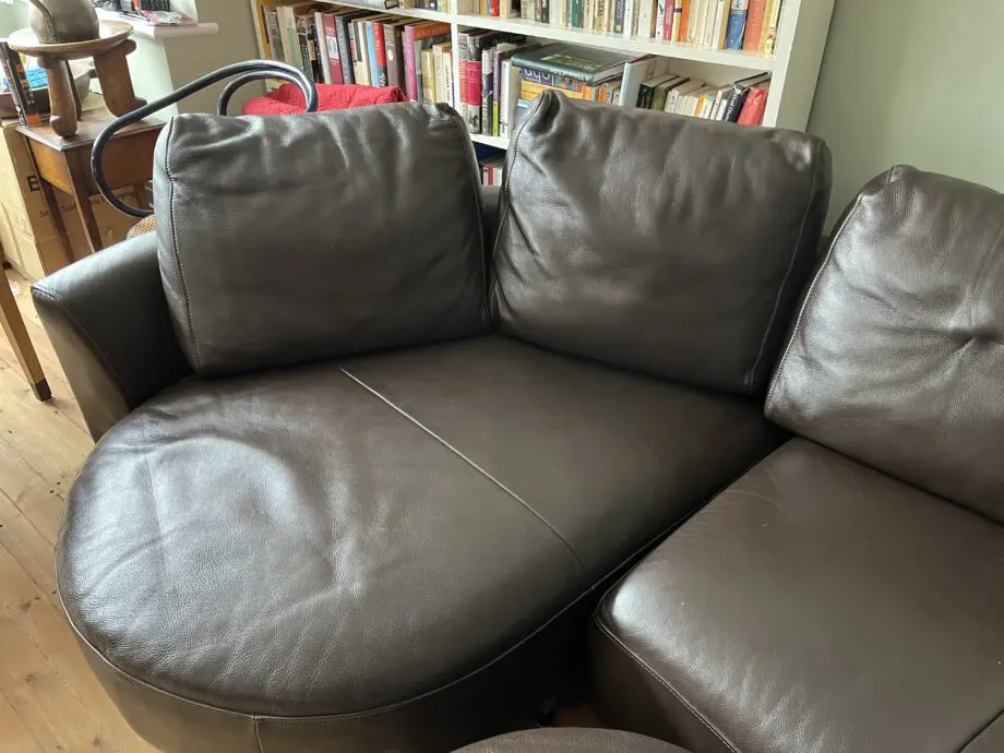 Beautiful leather corner sofa
