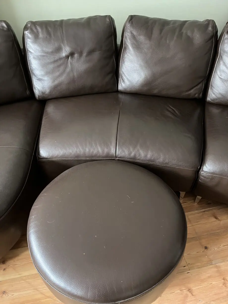 Beautiful leather corner sofa