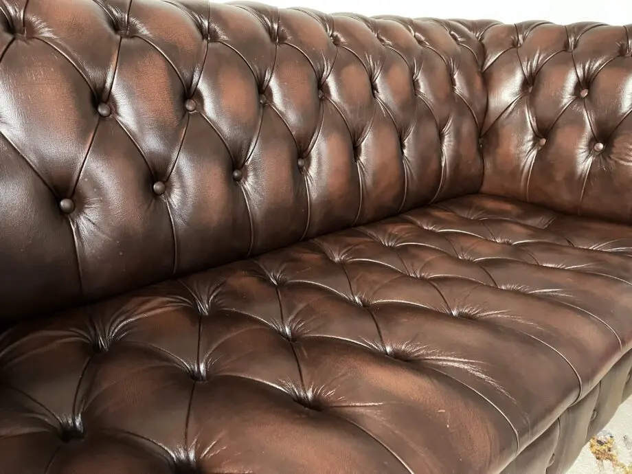Dark Brown Modern Chesterfield Sofa