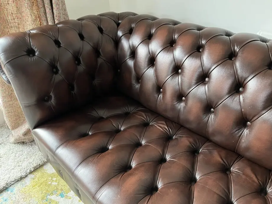 Dark Brown Modern Chesterfield Sofa