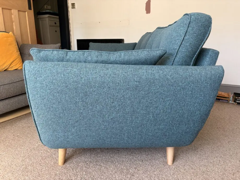 DFS French Connection Zinc range sofas 3 and 4 seater Grey and Teal
