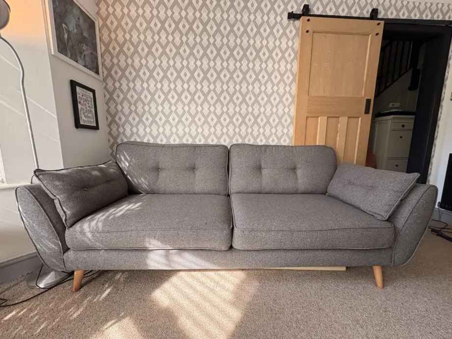 DFS French Connection Zinc range sofas 3 and 4 seater Grey and Teal