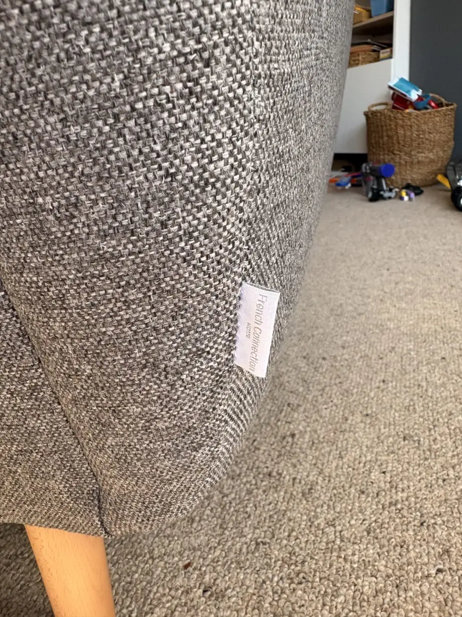 DFS French Connection Zinc range sofas 3 and 4 seater Grey and Teal