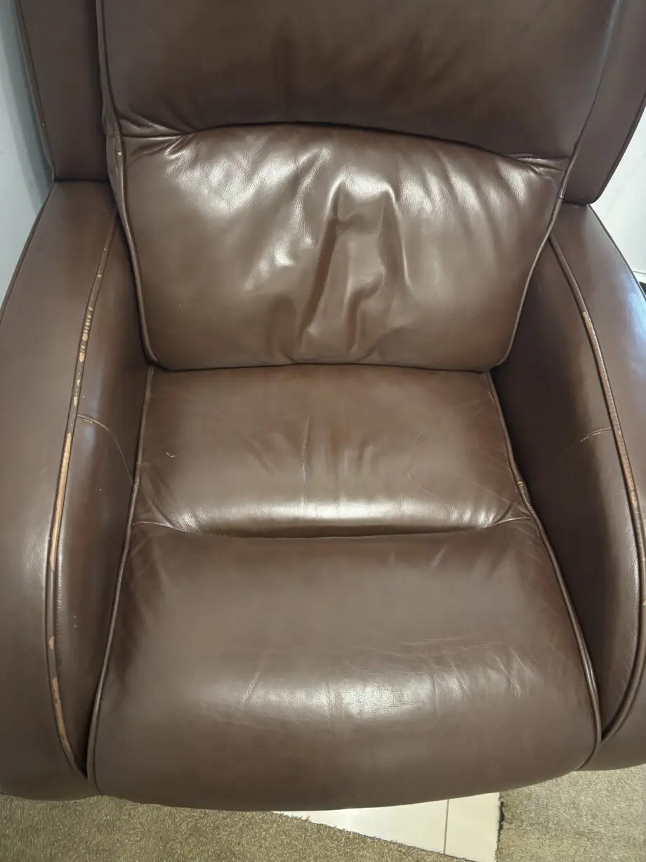 Parker Knoll Brown Leather Charleston Recliner Chair