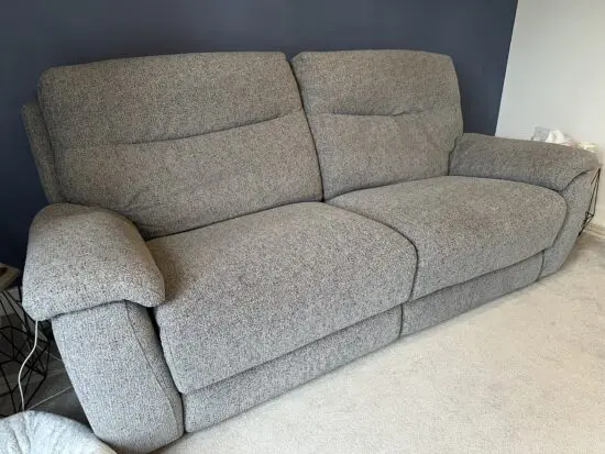 Grey Electric Recliner Sofa