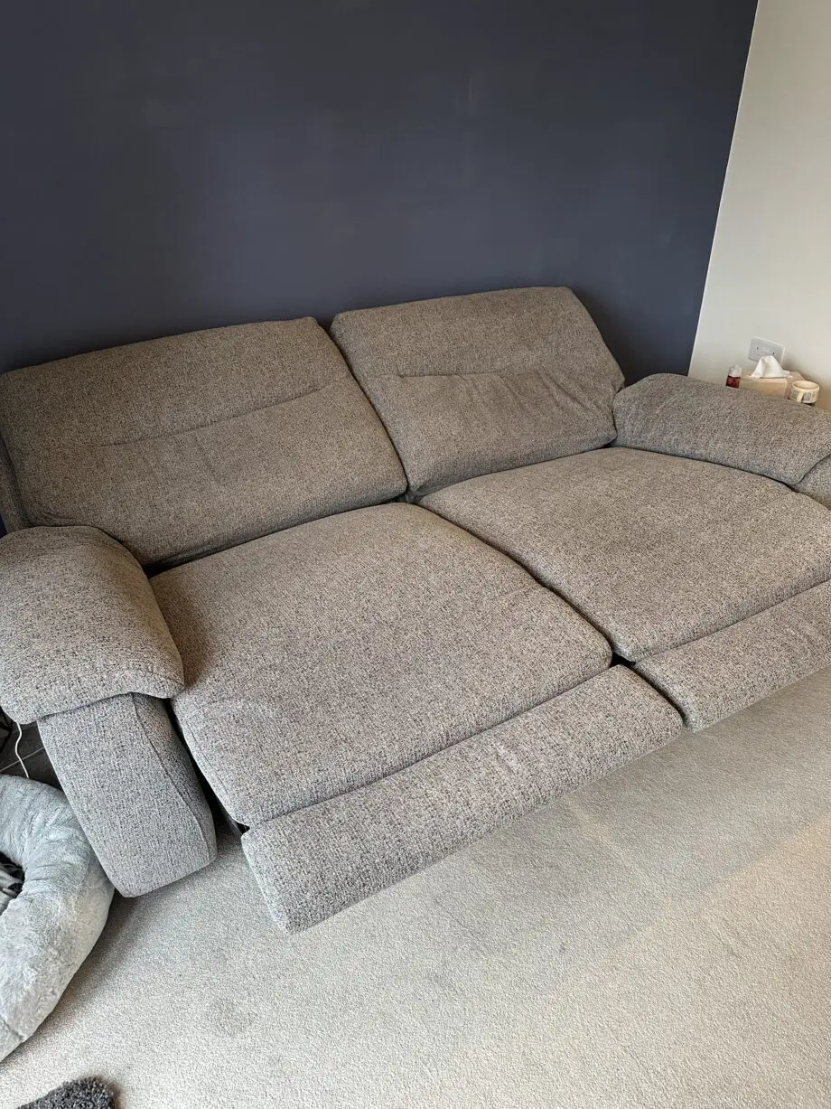 Grey Electric Recliner Sofa