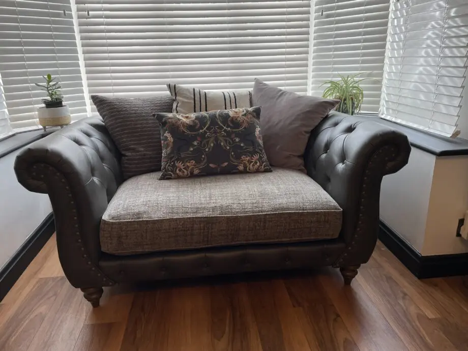 Alexander & James Utopia Pillow Back Sofa Suite Leather & Cloth