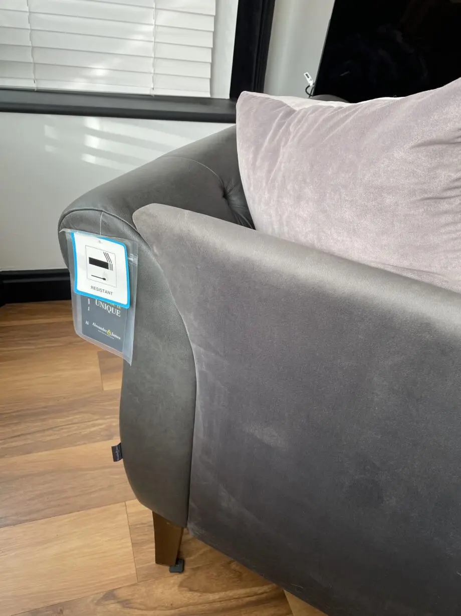 Alexander & James Utopia Pillow Back Sofa Suite Leather & Cloth