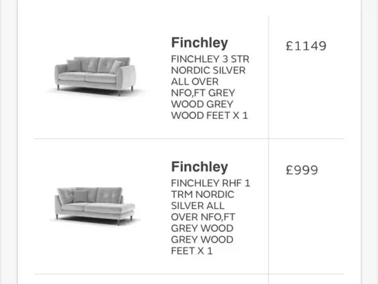Sofology Finchley 2 x sofas in Nordic Grey