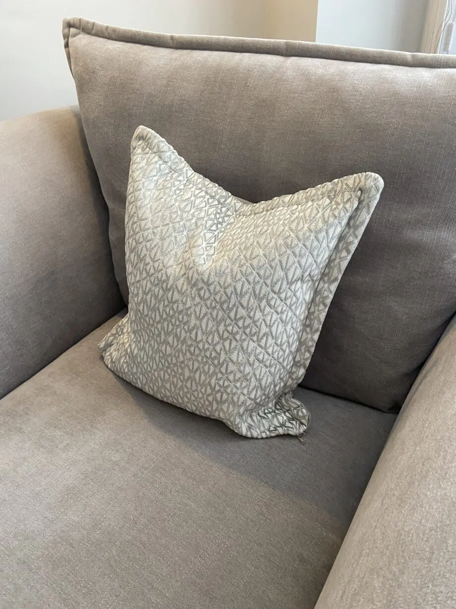 Sofology COMO 3- Seater Sofa - Silver (grey) and Chair / Footstool SET