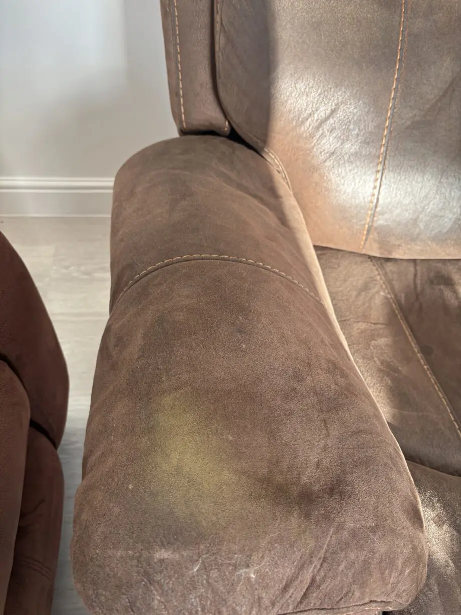 BROWN ELECTRIC RECLINER SOFA