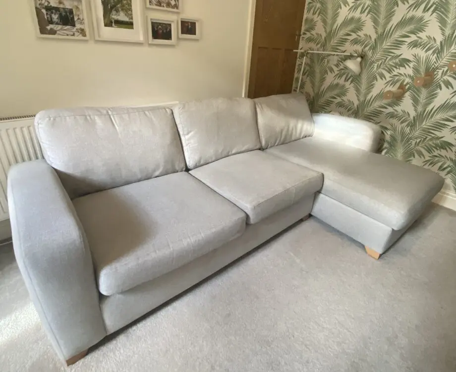 DFS Grey Layla 3 seater + storage chaise