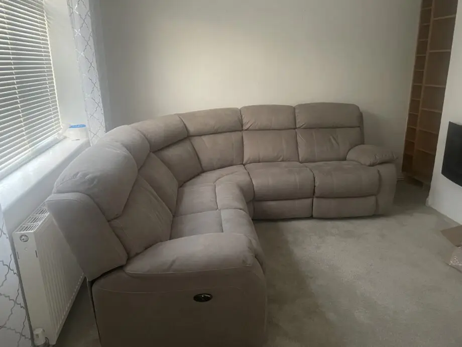 FurnitureVillage corner sofa with 2 recliners