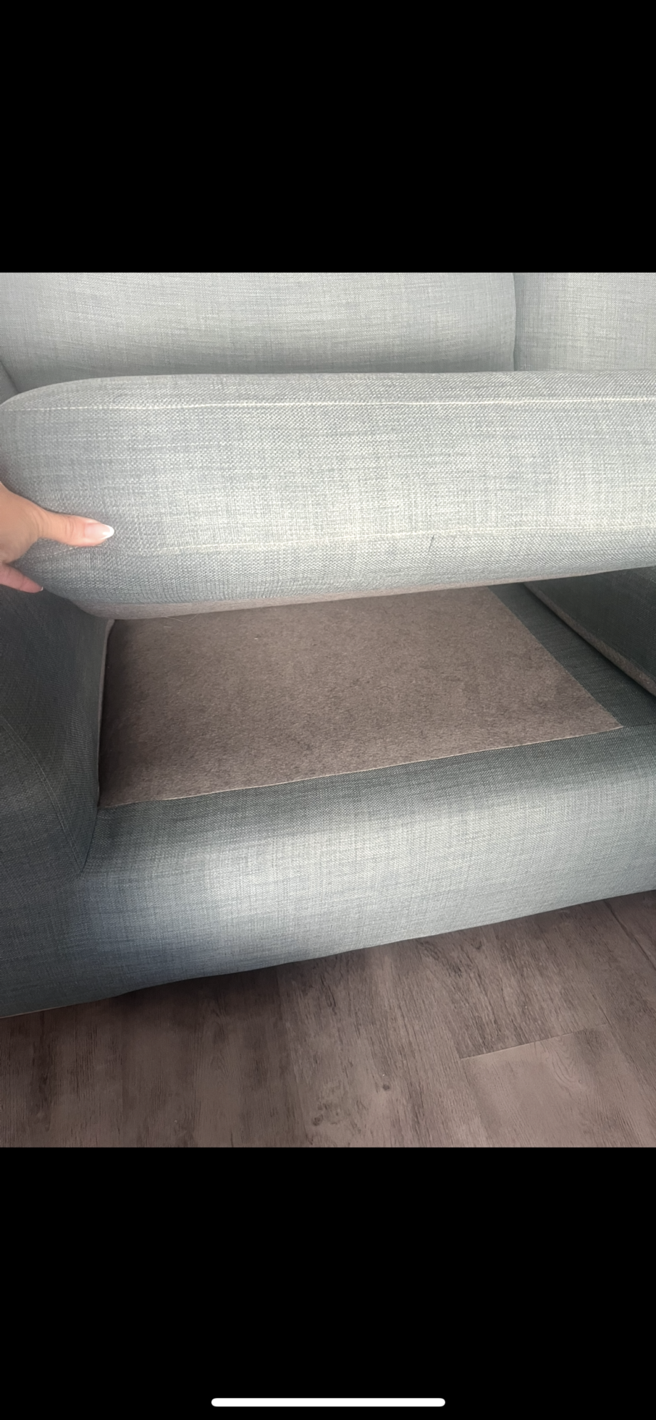 DFS aqua two seater sofa