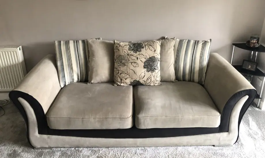 2 seater ivory sofa