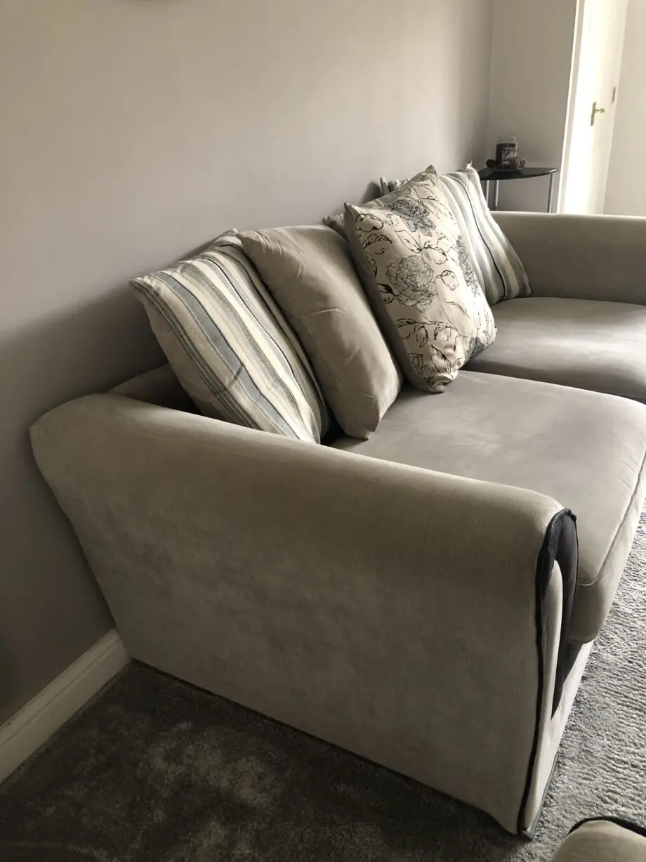 2 seater ivory sofa