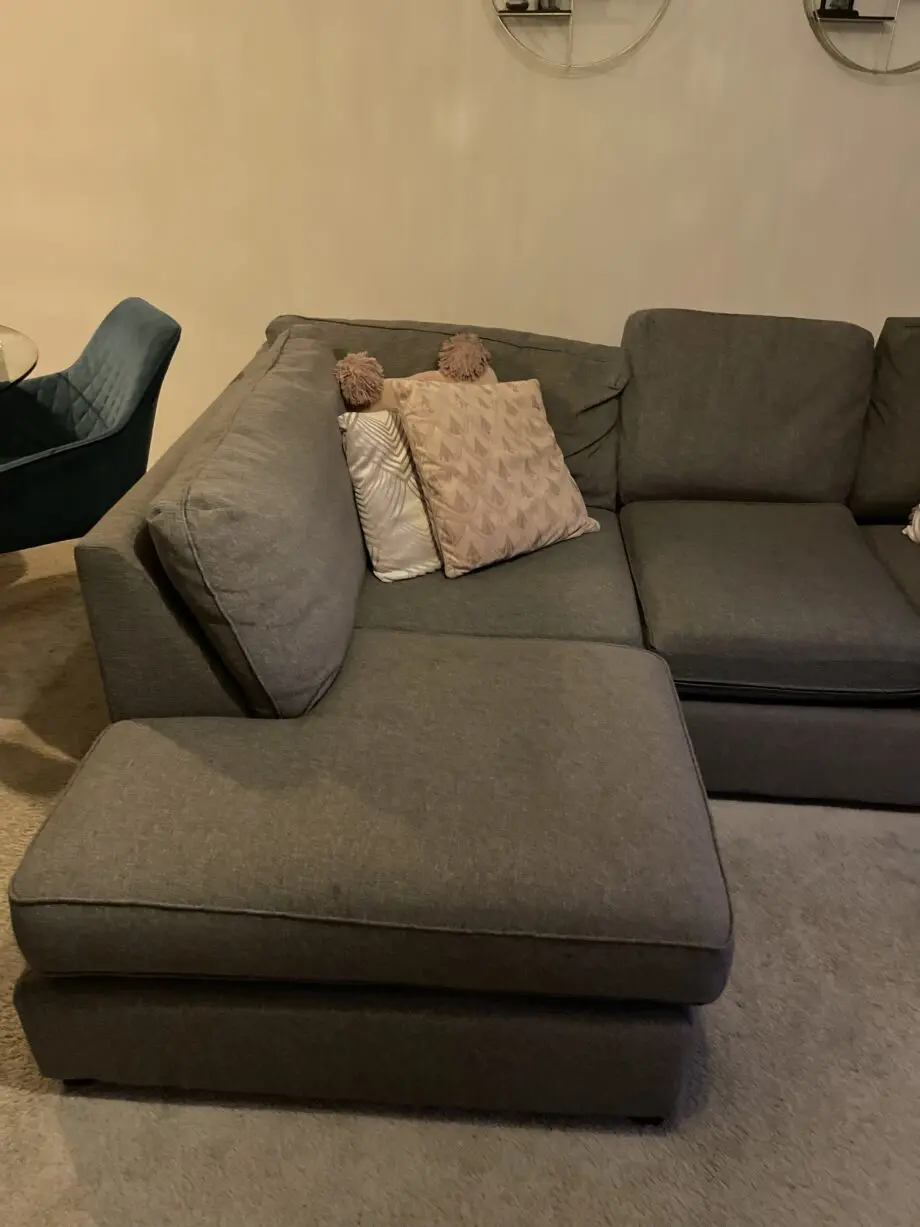 For free Next L shape sofa used grey