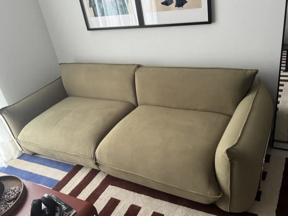 Sage Green Three Seater Sofa