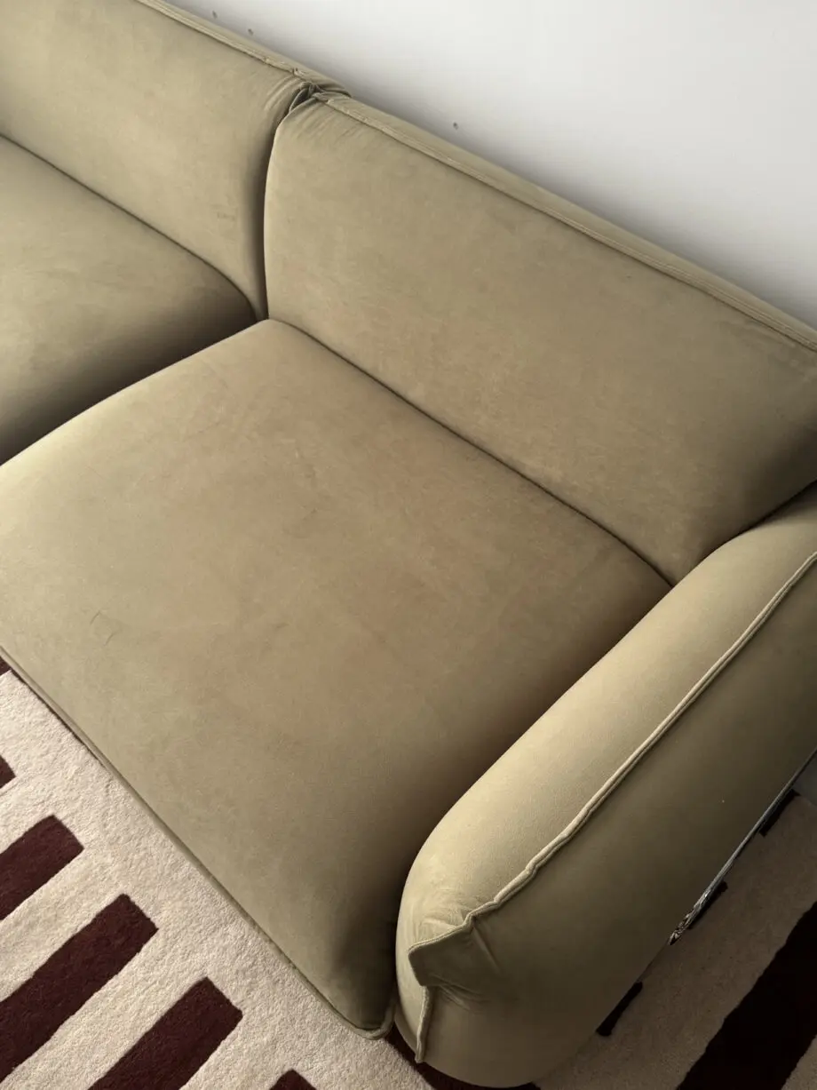 Sage Green Three Seater Sofa