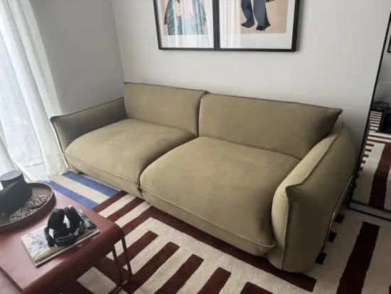 Sage Green Three Seater Sofa