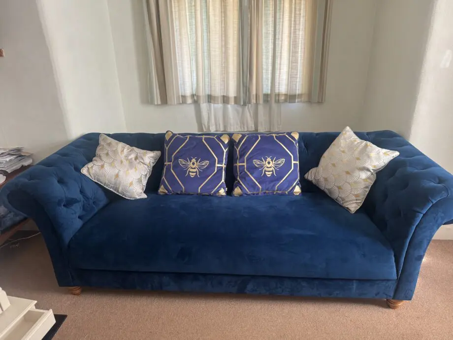 Montgomery 3 Seater Sofa in Navy Velvet Product Code: MTG003-RSA-NAV