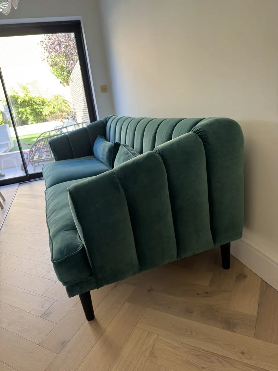 Love Your Home - Lady Grey 3 Seater - Stain Resistant Velvet in Ocean