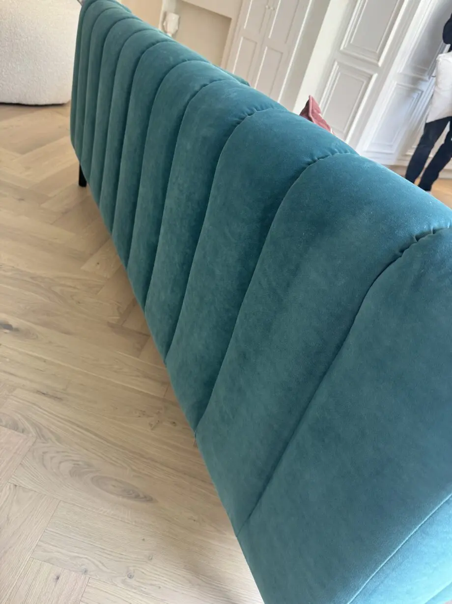 Love Your Home - Lady Grey 3 Seater - Stain Resistant Velvet in Ocean