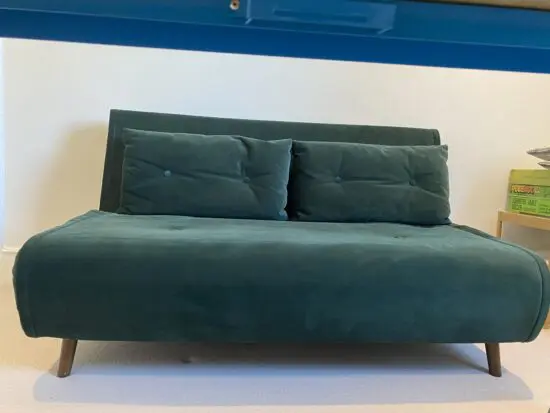 Made Haru 2 seater green sofa bed