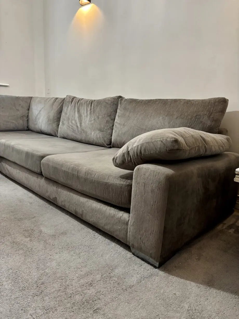 Sofology corner sofa silver/grey 3 years old