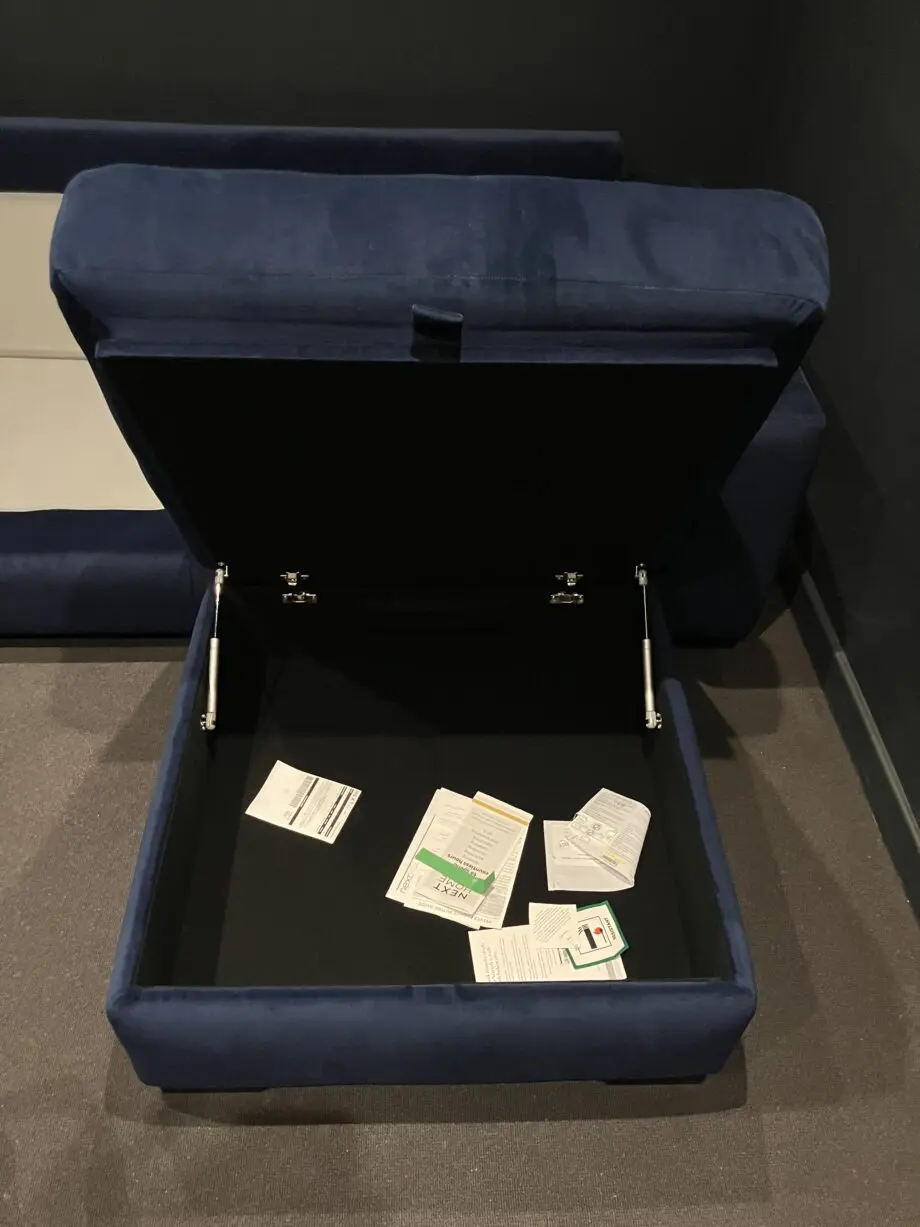 Next, Houghton Deep Sit, 3 Person Sofa & Storage Footstool