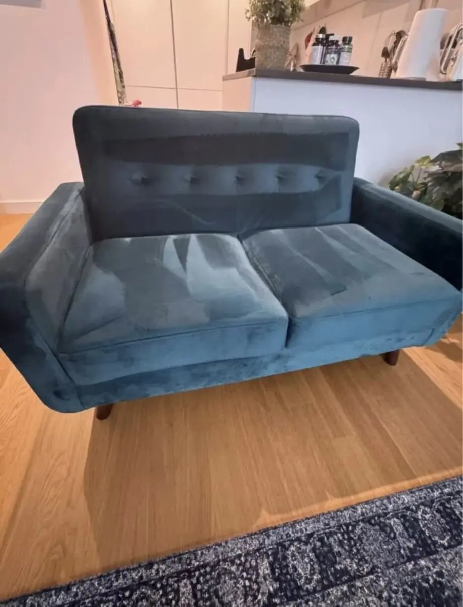 Daals Velvet Sofa 2 Seater Teal
