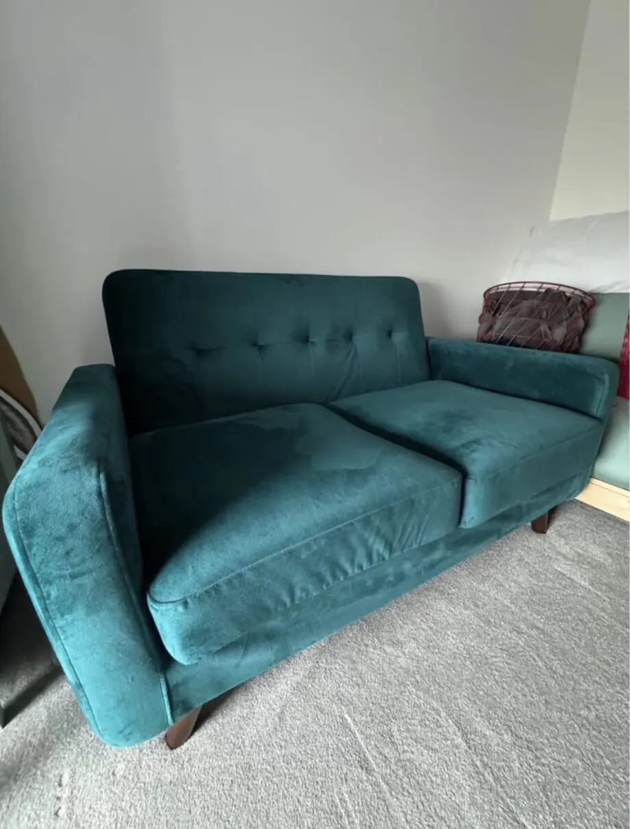 Daals Velvet Sofa 2 Seater Teal