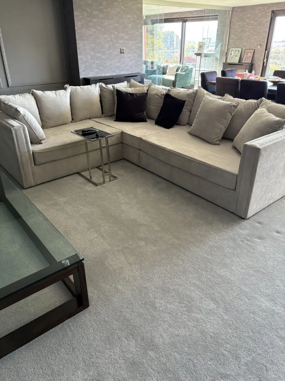 Grey corner sofa