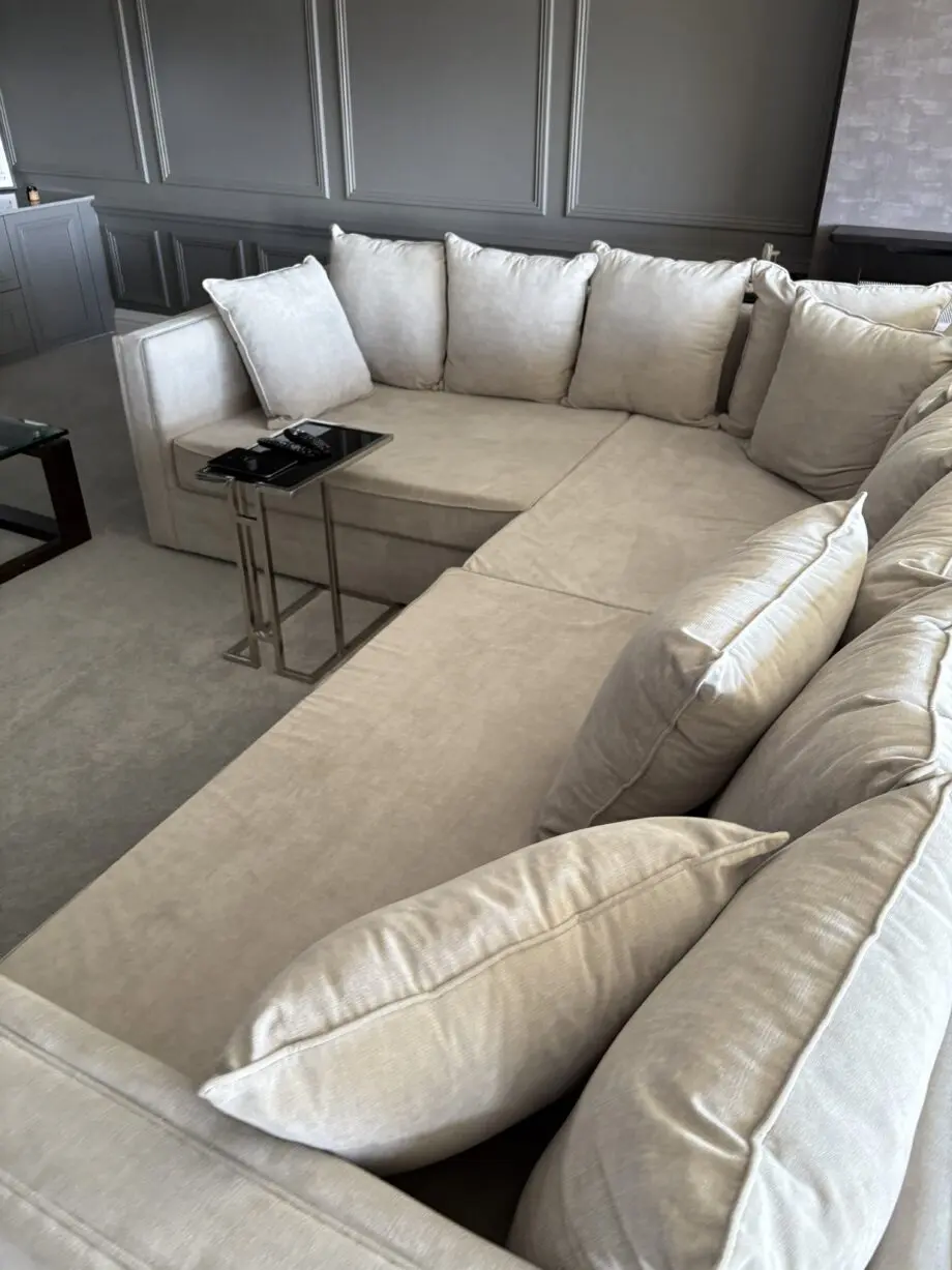Grey corner sofa