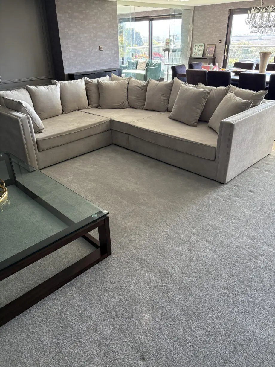 Grey corner sofa