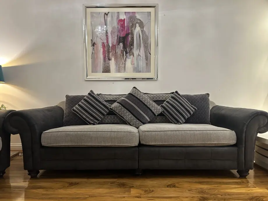 SCS Grey 4 + 2 Seater sofa Set