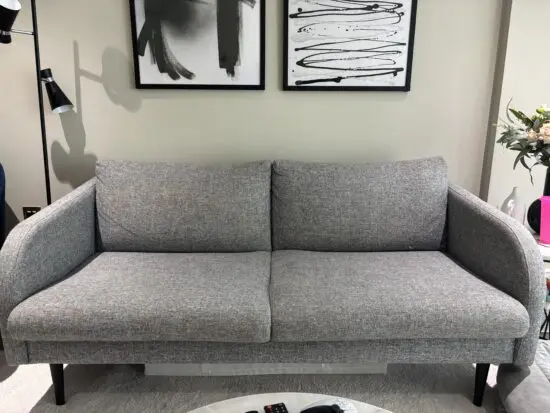 2 Seater Grey Sofa