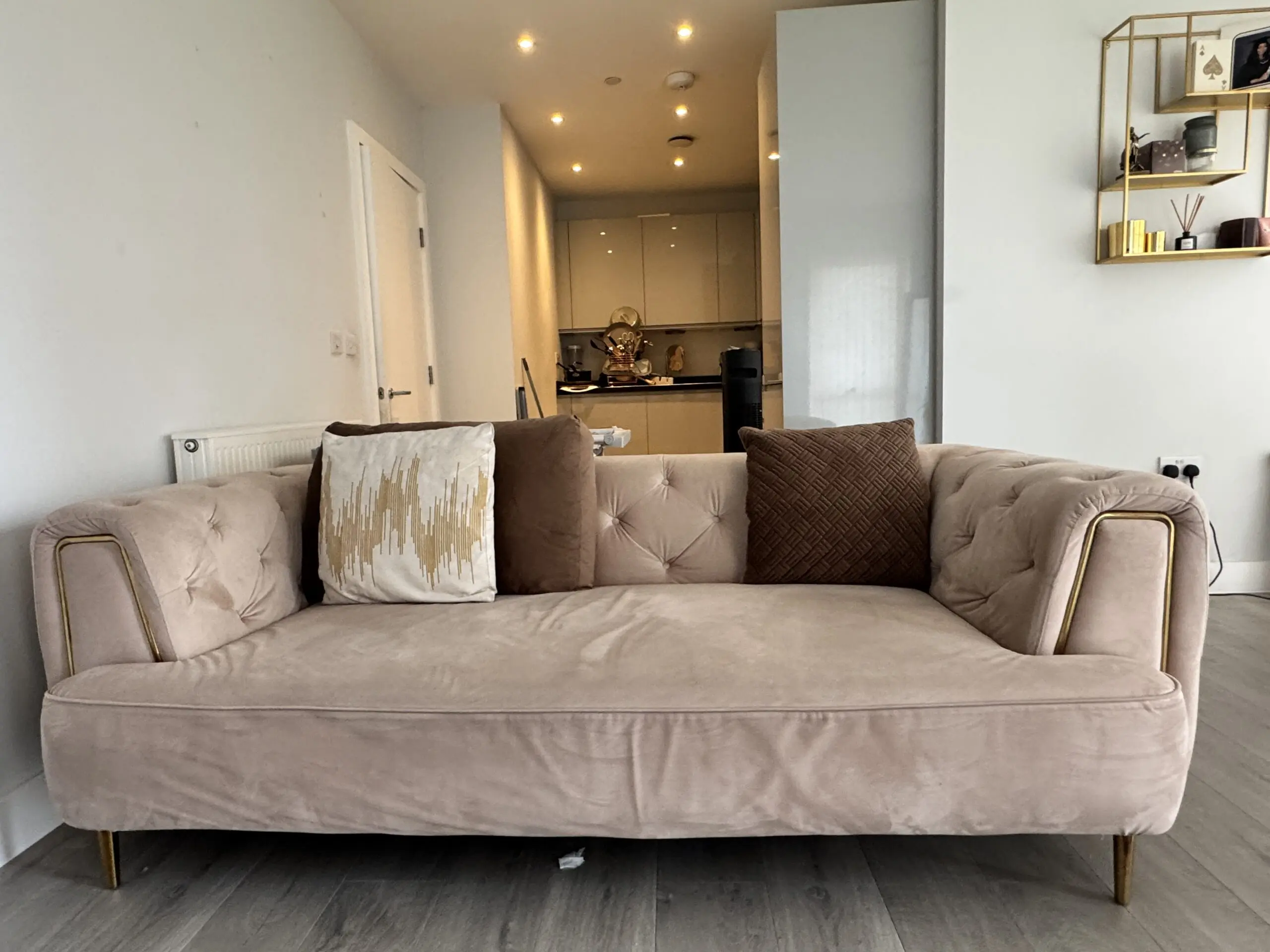 Rubeza Sofia 3 Seater Sofa - Warm Sand