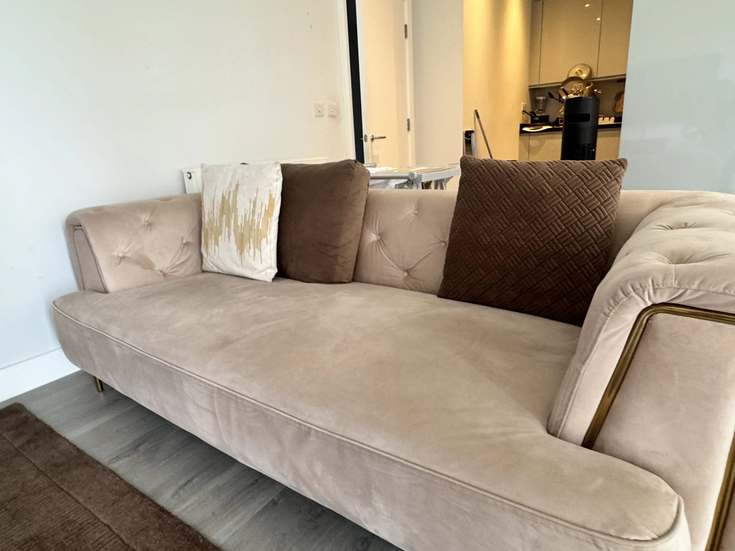 Rubeza Sofia 3 Seater Sofa - Warm Sand