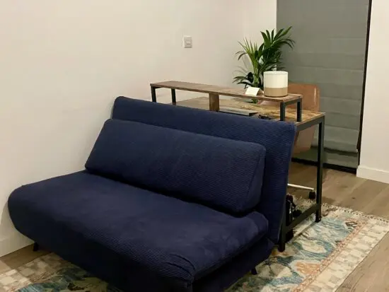 MADE Large Kahlo Sofa Bed - Navy