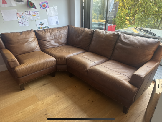 Sofology Valentino Corner Leather Sofa