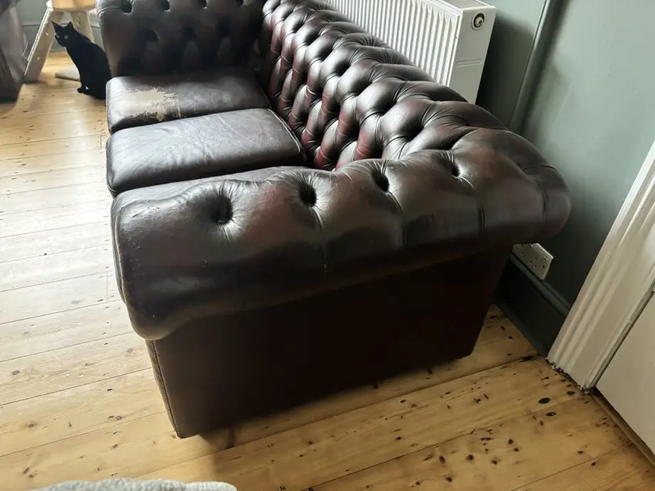Antique Oxblood Chesterfield 3 piece set