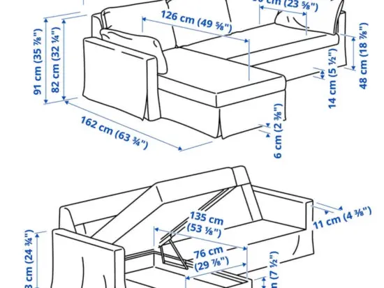 IKEA HYLTARP 3-seat sofa w chaise longue, left, for sale