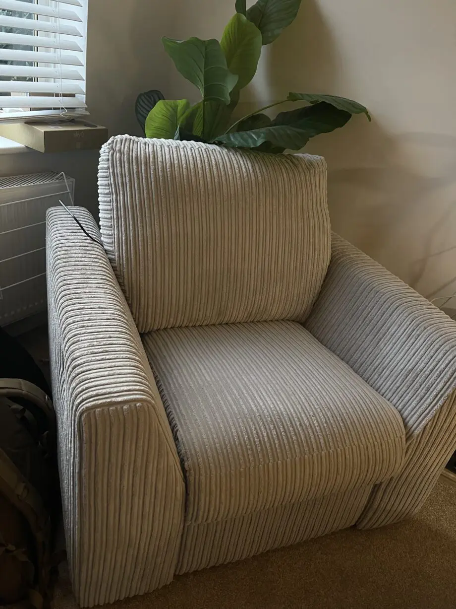 DFS Cream Haydon Power Recliner Chair